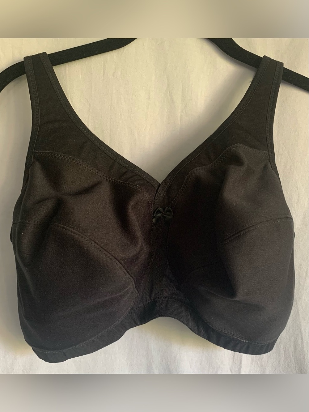 Glamorise Black Full Coverage Non-Wired Bra